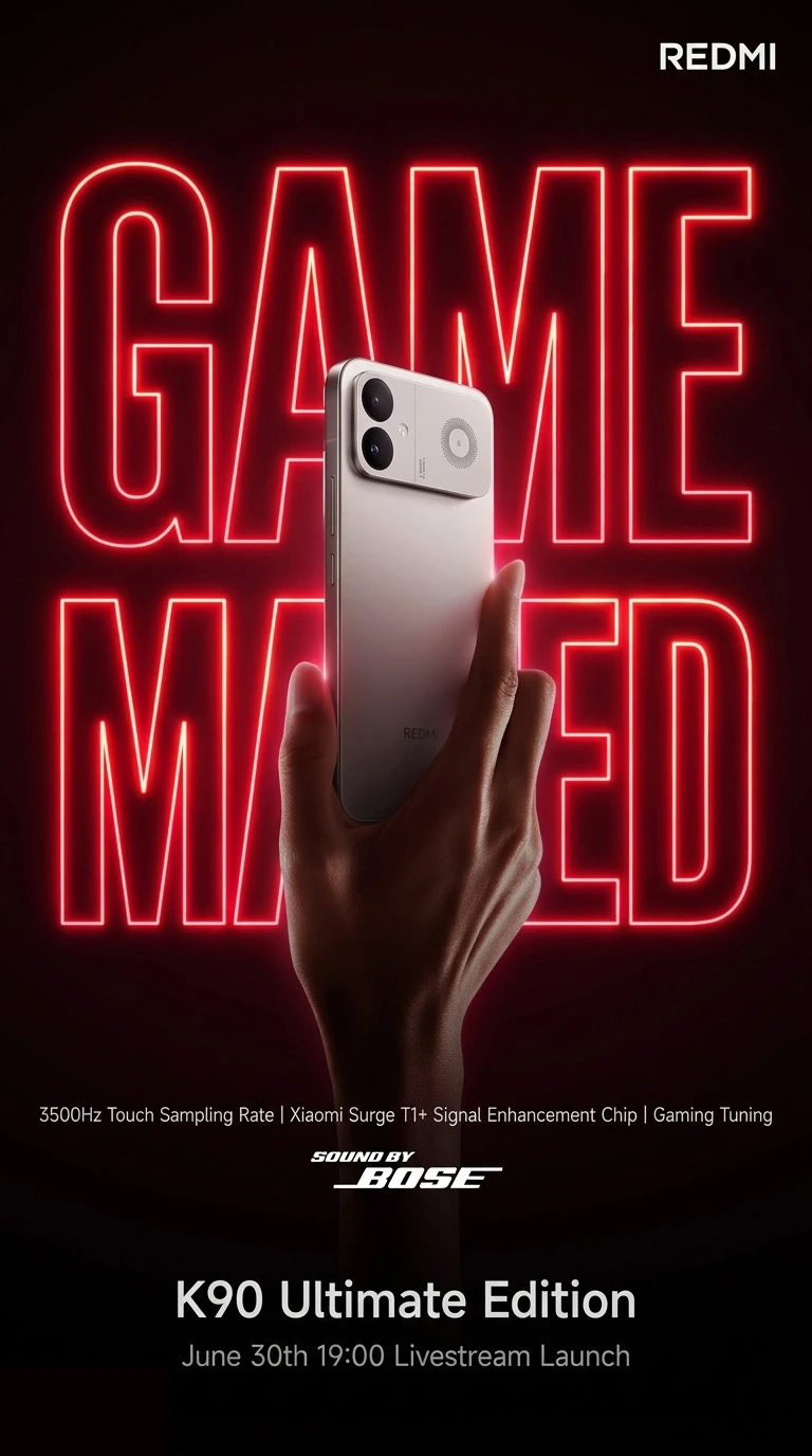 Redmi K90 Ultra отримає покращені ігрові характеристики та звук від Bose
